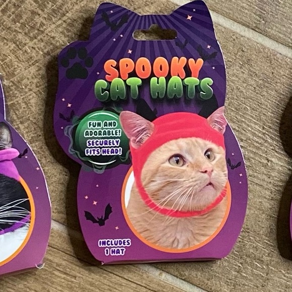 Spooky Set of Cat Hats Ghost Witch Devil - Picture 3 of 12